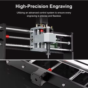 เครื่องตัดเลเซอร์ CO2 CNC ความแม่นยำสูง ชุดเราเตอร์แกะสลัก GRBL 3 แกน อุปกรณ์งานไม้ DIY ใหม่ รองรับ AI/DXF/BMP - Product Image 1