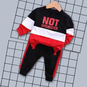 Tenues décontractées pour bébés garçons et filles, ensemble t-shirt et pantalon respirant pour enfants, printemps automne - Product Image 4
