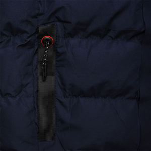 Chaqueta cortavientos impermeable de alta demanda para hombre, chaqueta de burbujas acolchada, tela vaquera con capucha, logotipo personalizado para invierno, venta al por mayor de fábrica - Product Image 4