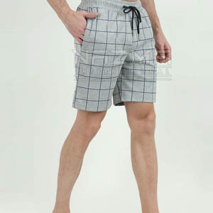 Pantalones cortos para hombre al por mayor con cordón personalizado de talla grande patrón sólido ecológico para uso informal hechos en Pakistán - Product Image 6