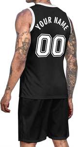 Camiseta de baloncesto personalizable camiseta de sublimación transpirable de secado rápido con nombre personalizado y Diseño de equipo - Product Image 4