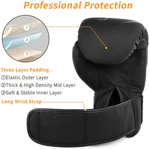 Gants de boxe professionnels Vintage en cuir véritable, fournisseurs d'usine - Product Image 5