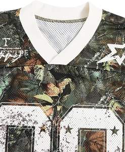 T-shirt graphique surdimensionné OEM pour hommes Y2K Baggy Retro Jersey Style avec impression par transfert de chaleur personnalisée - Product Image 3