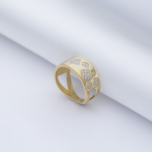 Carré Design CZ Stones Band Ring Turc Fabriqué À La Main En Gros 925 Bijoux En Argent Sterling - Product Image 4