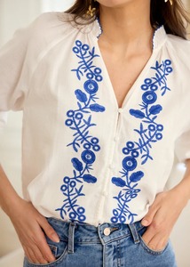 Blusa Larga de Algodón Georgette para Oficina, Ecológica, Suministro ODM de la India - Product Image 5