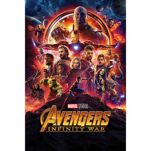 Póster de una sola hoja con diseño moderno de Avengers Infinity War para decoración de pared - Product Image 3
