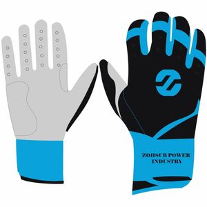 Guantes de bateo de béisbol personalizados para jóvenes y adultos, guantes de softbol transpirables de alta calidad de piel de cabra con puño largo personalizados - Product Image 4