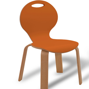 Chaise en bois de pépinière Montessori au design moderne de haute qualité empilable EN71-3 garantie de 5 ans durable pour les bébés enfants école hôtel - Product Image 1