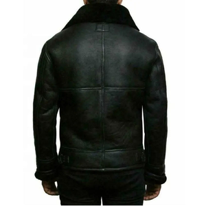 Chaqueta de Cuero para Hombre de Alta Calidad al por Mayor - Cuello Alto, Logotipo Frontal, Transpirable/Resistente al Viento/Impermeable, Corte Ajustado, Colores y Tallas Personalizables - Product Image 4