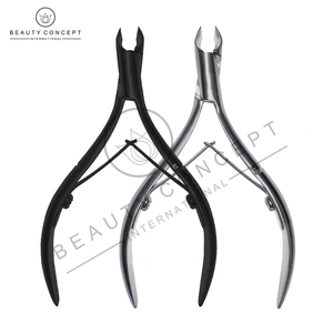 Professional Cuticle Nippers Precision Surgical Grade Stainless Steel Cuticle Trimmer Double spring 4mm 1/2 Jaw Hand Sharpened - Product Image 4