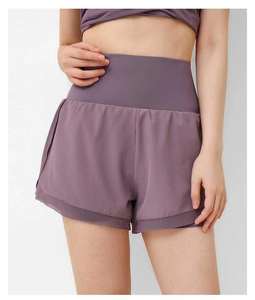OEM mejor servicio al por mayor 2025 nuevo verano doble ropa para correr mujeres Fitness gimnasio pantalones cortos transpirables Yoga Jogger pantalones para la venta - Product Image 1