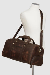 Sac de voyage en cuir véritable avec intérieur spacieux pour les longs trajets - Product Image 6