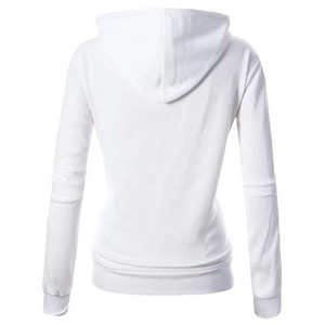 Sweats à capuche zippés de haute qualité grande taille pour femmes 450G sweat-shirt en molleton de coton Logo personnalisé et quantité minimale de commande bas vente en gros - Product Image 6
