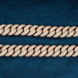 สร้อยคิวบาลเงินแท้ 925 ประดับเพชรโมอิสซาไนต์ VVS สำหรับผู้ชาย สไตล์ฮิปฮอป แร็ปเปอร์ คอลเลคชั่นเครื่องประดับร่างกาย ราคาโรงงาน - Product Image 5