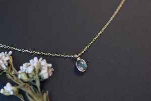 Collier Labradorite en argent fait à la main bijoux en cristal de guérison enroulé de fil cadeau d'anniversaire unique - Product Image 3