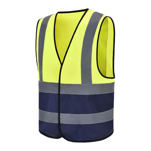 Chaleco de seguridad con tiras reflectantes con cremallera y bolsillos Chaleco DE TRABAJO Personalizar ropa de trabajo de seguridad Precio al por mayor - Product Image 2