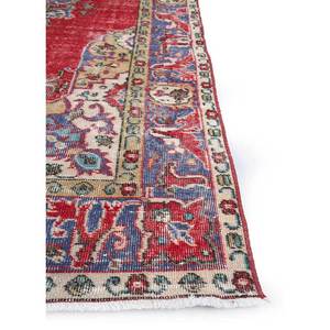 Tapis en laine noué à la main de grande taille, motif médaillon rouge et orange, pour salon, couloir rectangulaire - Pae-2405 - Product Image 4