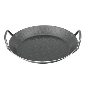 Bandeja para Asar de Hierro Forjado Negro TURK con 2 Asas, Bandeja para Servir de 28 cm de Diámetro - Product Image 1