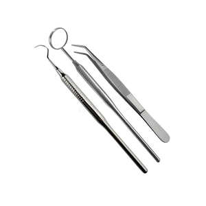 ชุดเครื่องมือตรวจสุขภาพช่องปากทำจากสแตนเลส ออกแบบมาเพื่อการตรวจช่องปากอย่างแม่นยำและการจัดการที่ถูกสุขอนามัยในคลินิกทันตกรรม - Product Image 5