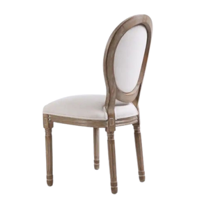 High Quality <b>Antique</b> Design Dining <b>Chair</b> <b>Wood</b> Velvet Fabric <b>Chair</b> Home Furniture Round Back Solid <b>Wood</b> <b>Chair</b> - Product Image 3