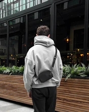 Custom logo Fleece Heavy <b>Black</b> Hoddies Oversized Unisex Blank High Quality Thick 100% Cotton Cropped <b>Mens</b> Puff Printing <b>Hoodie</b> - Product Image 6