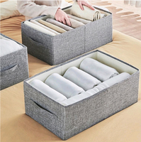 Set di Scatole Portaoggetti Sospese in Tessuto Grigio di Alta Qualità, Stile Moderno, Durevoli e Facili da Pulire, Organizzatore per Biancheria Intima