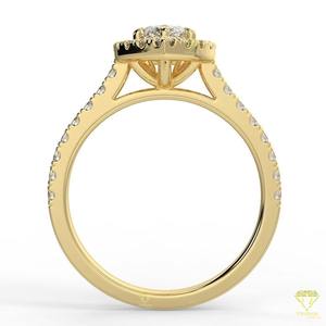 Designer Marquise Lab Grown Diamond Ring Fine Jewelry pour les vêtements de mariée de fiançailles - Product Image 5