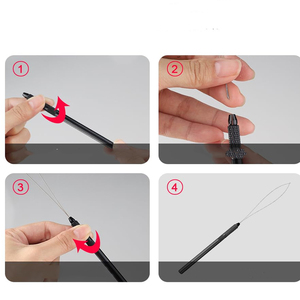 Vente chaude Nouvelle Arrivée Professionnel De Qualité Chirurgicale En Acier Inoxydable Extension De Cheveux Pince Kit Boucle Outil Crochet pour Commercial - Product Image 4