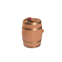 Baril à vin en chêne naturel, tonneau en bois classique pour l'âge du vin, de la bière et des spiritueux