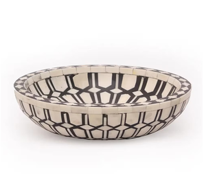 Unique Bone Inlay Serving Bowl Superior Quality Kitchenware Decoration <b>Birthday</b> Party Event Uses Serving Bowl Unique Design - Product Image 5