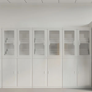 خزانة تخزين طبية مخصصة للمستشفيات والمختبرات، خزائن تخزين متينة مع رف قابل للتعديل ودرج وقفل - Product Image 2