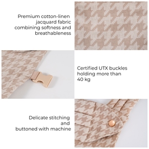 Porte-bébé de luxe ergonomique pliable personnalisé, multifonctionnel et respirant pour bébés de 0 à 36 mois - Product Image 4