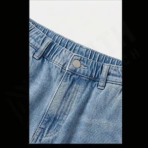 กางเกงยีนส์ทรงแบ็กกี้ผู้ชายรุ่นใหม่ สวมใส่สบาย ดีไซน์ทันสมัย ทรงคาร์โก้ ผ้าเดนิมเคลือบแว็กซ์ ทรงหลวม สไตล์ลำลอง ทนทาน รับสั่งทำสีตามต้องการ - Product Image 4