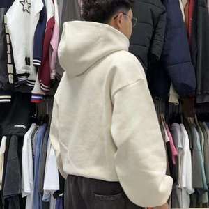 เสื้อมีฮู้ดผ้าฝ้ายผ้าฝ้ายรุ่นเฮฟวี่เวตกันแดดซีดจางออกแบบได้ตามต้องการ - Product Image 6