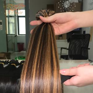 100% extensiones de cabello humano doble dibujado puro crudo Virgen sin procesar cabello crudo punta plana Remy vietnamita - Product Image 4