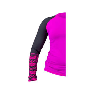Camiseta de Compresión Transpirable de Secado Rápido de Spandex/Poliéster de Manga Larga para Entrenamiento de Jiu Jitsu BJJ, Gimnasio y Boxeo para Mujer - Product Image 6