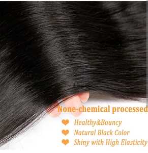 Mèches indiennes lisses de 28 pouces, textures naturelles, non traités, 100% cheveux originaux - Product Image 5