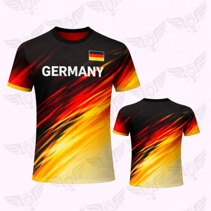 Maillot de football allemand de conception nouvelle 2026, sublimation personnalisée, maillots de football à séchage rapide, t-shirts - Product Image 2