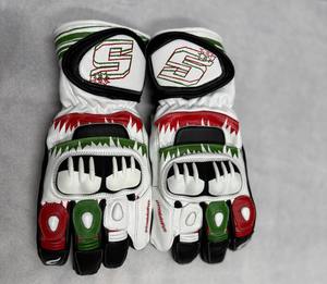 ถุงมือหนังแท้ Obexa รุ่น Momo Racing-รุ่น OMG-04055 กันลื่น แบบเต็มนิ้ว สำหรับทุกเพศ-ทนทานและป้องกันการบาดเจ็บขณะขับขี่ - Product Image 1