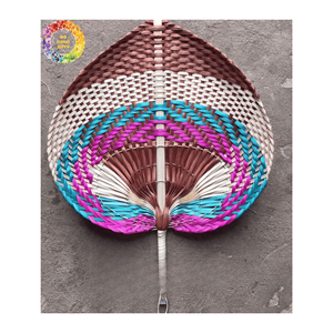 Ventilateur élégant de haute qualité en feuille de palmier, meilleur prix, origine Vietnam, idéal pour la décoration et le refroidissement d'été, de nombreuses tailles. - Product Image 6