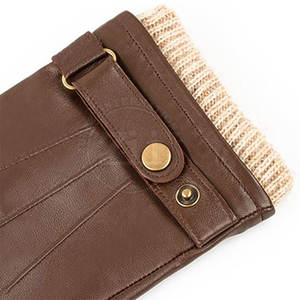 Meilleure vente de gants de pilote en cuir d'hiver de haute qualité à la mode Sports de plein air décontracté usage quotidien style uni au prix d'usine - Product Image 6