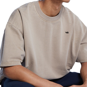 Camisetas de hombre de algodón 100% de alta calidad, venta al por mayor, logotipo de talla grande personalizado con impresión en camiseta en blanco, ropa de hombre - Product Image 4