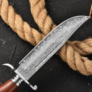 El mejor diseño de acero de Damasco, cuchillo Skiner de 9 pulgadas, cuchillo de caza de hoja de nuevo diseño, acero de Damasco de alta calidad - Product Image 5