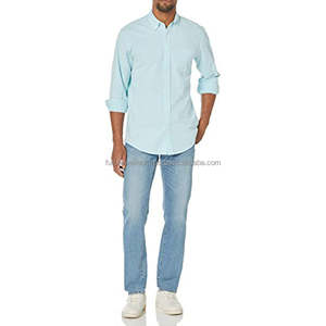 Clothes Custom Print Embroidered <b>Button</b> Down Collar Solid <b>White</b> Blank Cotton Stock Bulk Clothes Mix Clothes Bale Dress Shirt Men - Product Image 5