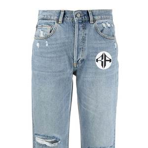 Mujer otoño lavado medio sólido transpirable Regular Fit recto Denim Jeans Color personalizado Vintage 2025 - Product Image 2