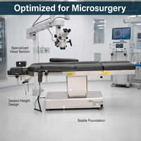 Table d'opération ophtalmique électrique à faible hauteur, lit d'examen oculaire chirurgical avec accoudoir pour médecin, prix usine