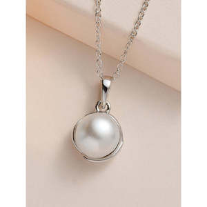 Collier de fleurs en perles d'eau douce en argent pur Ornate Jewels, design élégant et attrayant SP01614A - Product Image 4