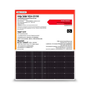 Panel Solar Monocristalino PERC Vega Solar VEGA-12V100 de Alta Eficiencia con Certificación TUV, Lámina Trasera Blanca y Frente de Vidrio - Product Image 2