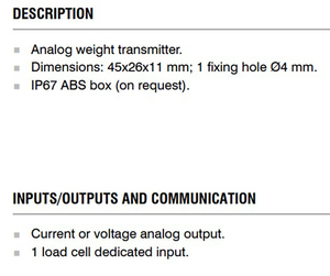 Transmisores de peso analógicos de alta calidad de Venta caliente de bajo precio con sensor de medidor de tensión para celdas de carga de tensión y compresión - Product Image 5