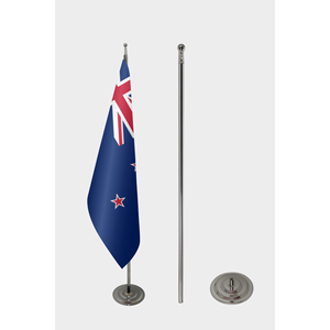 Bandera Oficial de Nueva Zelanda para Interiores, Logotipo Personalizado, Impresión Digital, 3x5 pies, Nailon y Seda, Asta de Aluminio para Uso Automotriz - Product Image 2